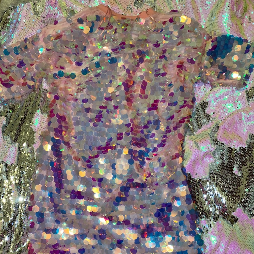 Pink Sequins dress